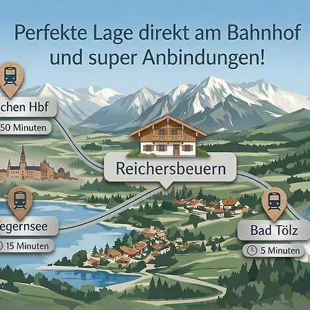 Scandinavian Alpine Nahe Tegernsee - Stilvoll & Ruhig Апартаменты